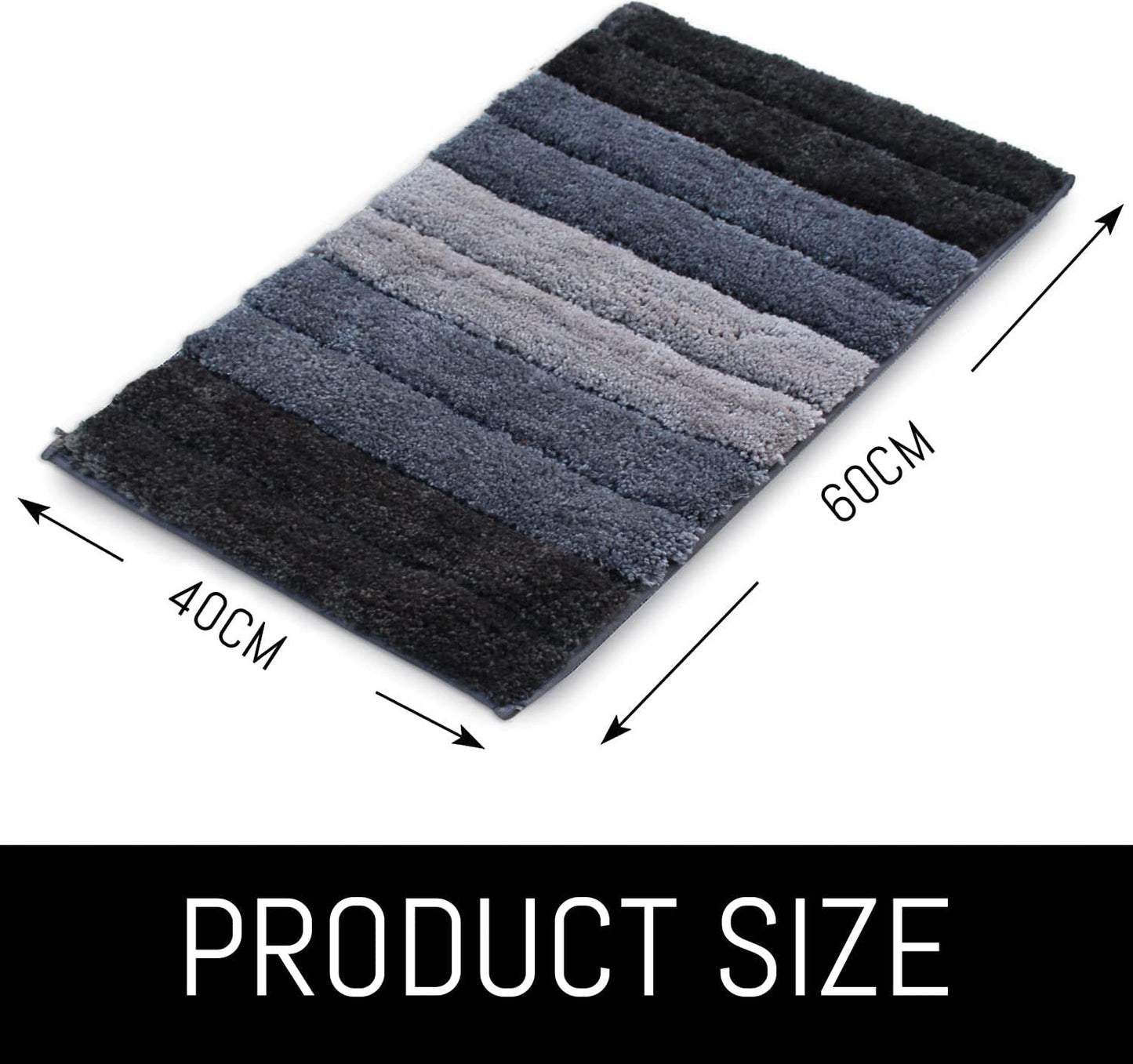 Strips High Low Bathmats / Doormats